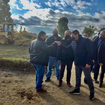 Ο Λευτέρης Αυγενάκης στη Μεσαρά.