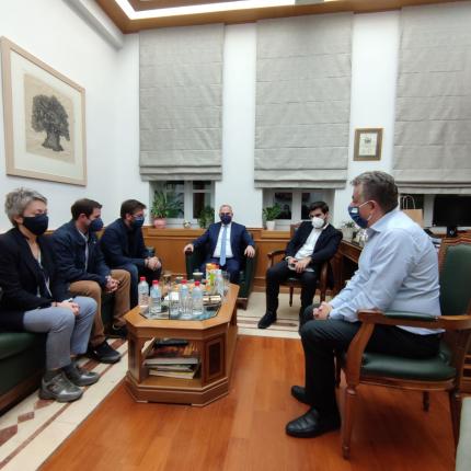 Συνάντηση Μποκέα με τον υφυπουργό Υποδομών Γ. Καραγιάννη για τον κόμβο της Αχλάδας