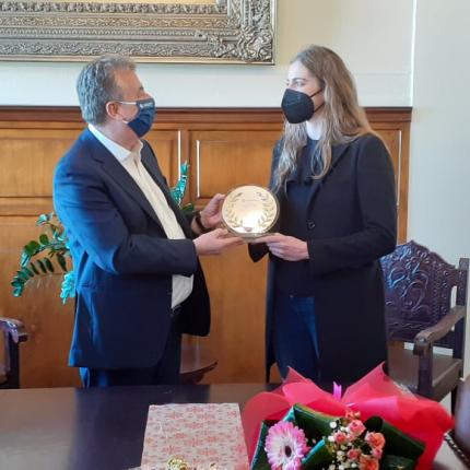 Βράβευση πρωταθλήτριας Άννας Ντουντουνάκη στα Χανιά απο Περιφερειάρχη