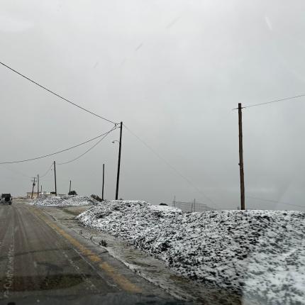 Χιόνια στη Μαλάξα Χανίων