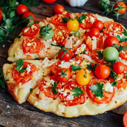 veggie pizza, vegan, διατροφή