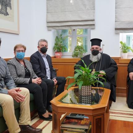 Επίσκεψη Αρχιεπισκόπου Κρήτης κ. Ευγενίου στην Περιφέρεια Κρήτης