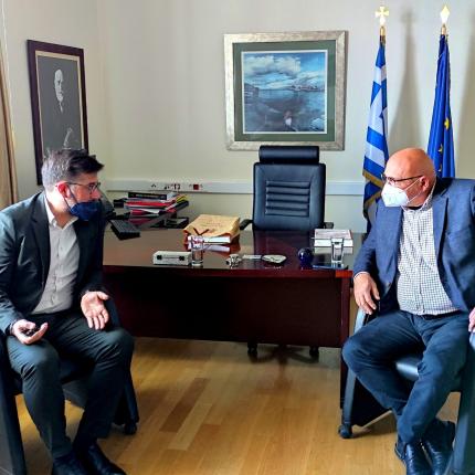 Συνάντηση Δημάρχου με τον Πρύτανη του Πανεπιστημίου Κρήτης