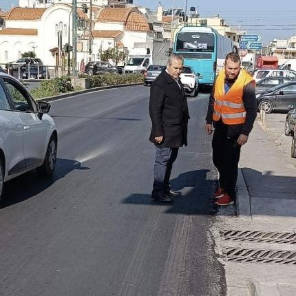 Κόμβος Κατσαμπά: Ολοκληρώθηκαν οι εργασίες ασφαλτόστρωσης από την Περιφέρεια Κρήτης