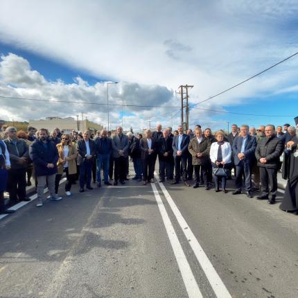 Εγκαινιάστηκε η νέα γέφυρα Σταυρωμένου στο Ρέθυμνο