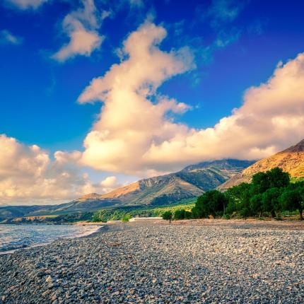 θάλασσα παραλία σύννεφα καιρός