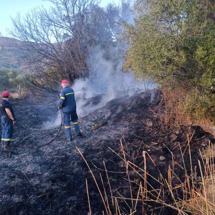Σε ύφεση το πύρινο μέτωπο