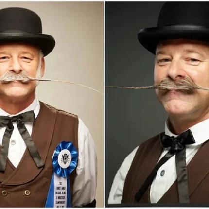 ρεκόρ γκίνες μουστάκι