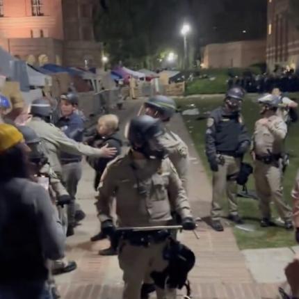 διαδηλωση στο UCLA
