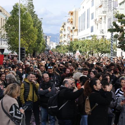 Κινητοποίηση για τα Τέμπη στο Ηράκλειο