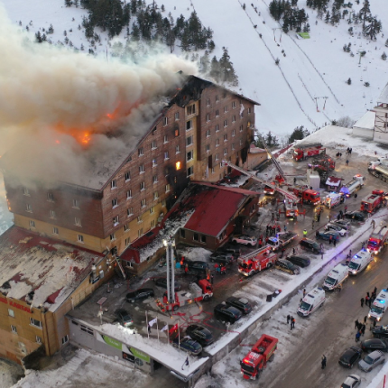 τουρκία χιονοδρομικό φωτιά