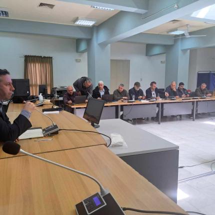 Συνάντηση του Δημάρχου Μανώλη Μενεγάκη με τους προέδρους των Δημοτικών Κοινοτήτων