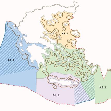 χάρτης Ελλάδα χωροταξικός σχεδιασμός