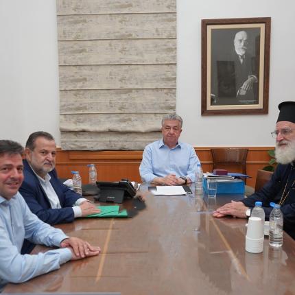 Στήριξη της Περιφέρειας Κρήτης στην αποκατάσταση του Ιερού Ναού Μεταμόρφωσης του Σωτήρος