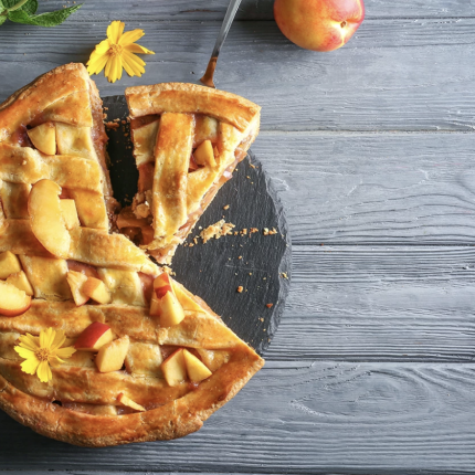 ροδάκινο, πίτα, γλυκό