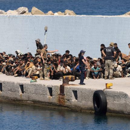 Μετανάστες στην Αγία Γαλήνη