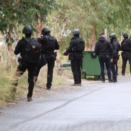 Πάνοπλοι αστυνομικοί στα Βορίζια