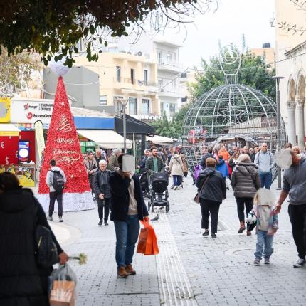 αγορά Ηρακλείου Χεριστούγεννα 2025