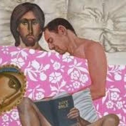 σκίτσο Χριστός Παναγία