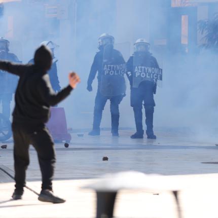 Επεισόδια στο κέντρο του Ηρακλείου