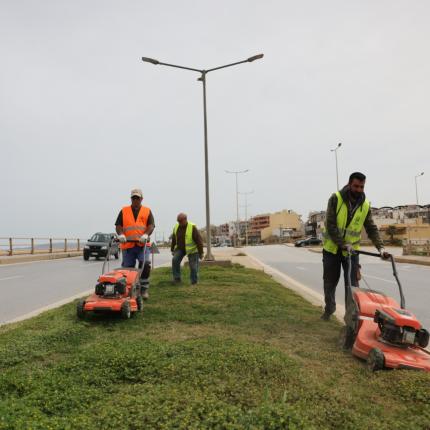 συντήρηση και αναβάθμιση του πρασίνου στο Ηράκλειο