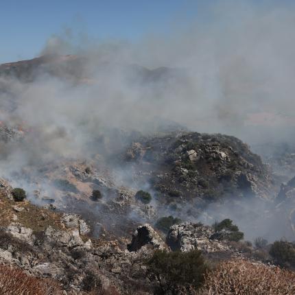 φωτιά στο νότιο Ρέθυμνο