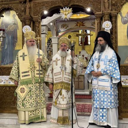 Ο Αρχιεπίσκοπος Κρήτης στην Καλαμαριά