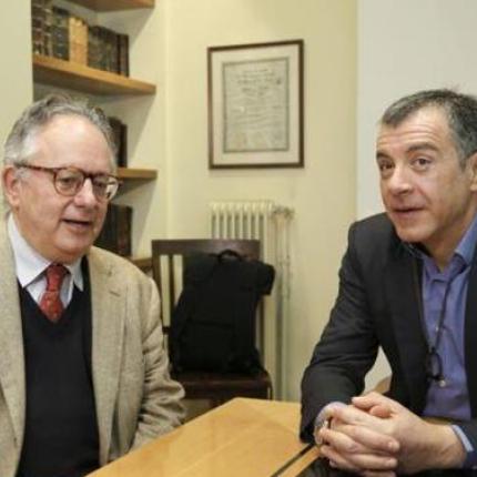 Συνάντηση Στ. Θεοδωράκη με τον υποψήφιο για την Προεδρία Ν. Αλιβιζάτο