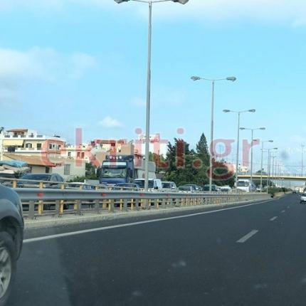 "Κολλημένοι" στην εθνική, λόγω έργων