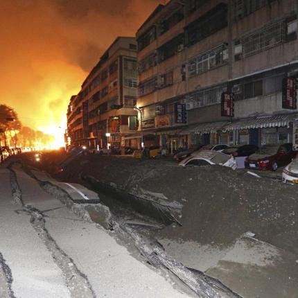 Ταϊβάν: 22 νεκροί από έκρηξη σε αγωγό φυσικού αερίου 