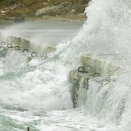 Ζημιές από την κακοκαιρία σε Λέσβο και Χίο	