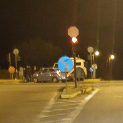 Το τροχαίο σημειώθηκε στον κόμβο Σκαλανιου.