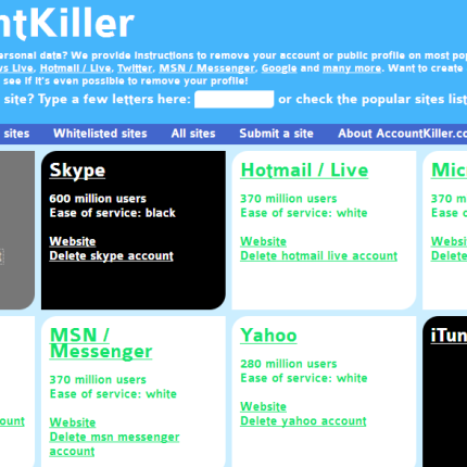 Θέλουμε να διαγράψουμε το Facebook και δεν ξέρουμε; Accountkiller!!