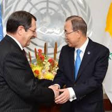 Συνάντηση Μπαν Κι-μουν με Νίκο Αναστασιάδη