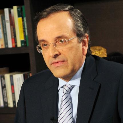 Στα γραφεία της Νέας Δημοκρατίας ο Α. Σαμαράς