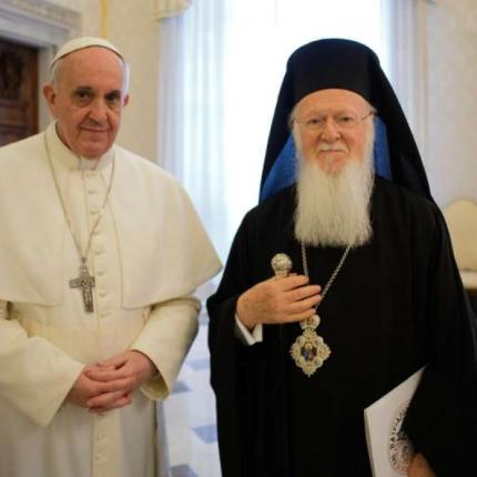 Νέα συνάντηση το απόγευμα για τον Οικουμενικό Πατριάρχη και τον Πάπα Φραγκίσκο