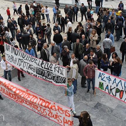 Λαϊκός ξεσηκωμός στο Ηράκλειο για τον κόμβο &quot;Καρτερός - Επισκοπή&quot; (φωτορεπορτάζ)