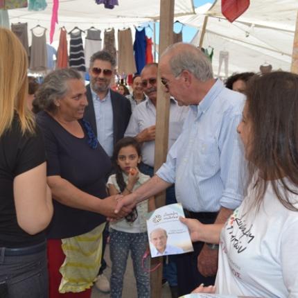 Στη Λαική αγορά των Πατελών ο Β.Λαμπρινός