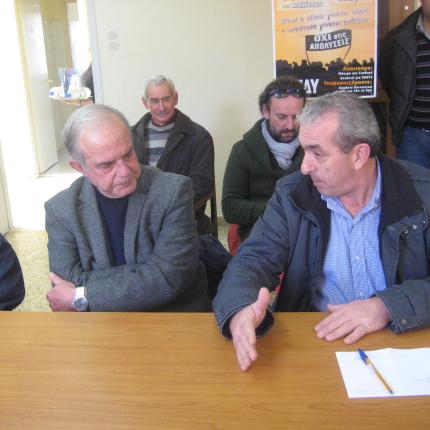 Στη λαϊκή αγορά του Πύργου ο Γιώργος Ματαλλιωτάκης
