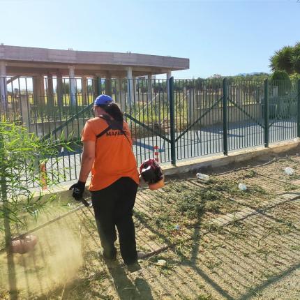 Καθαρισμός στο Γυμνάσιο Γαζίου