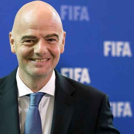 Ο πρόεδρος της FIFA, Τζιάνι Ινφαντίνο 