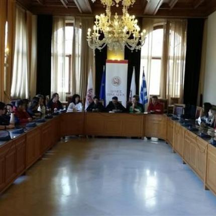  Ιταλοί μαθητές στη Λότζια στο πλαίσιο του προγράμματος COMENIUS