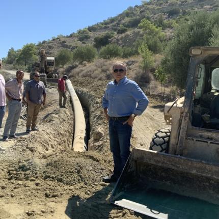 Σε εξέλιξη βρίσκεται το μεγαλύτερο έργο ύδρευσης στο Δήμο Ιεράπετρας