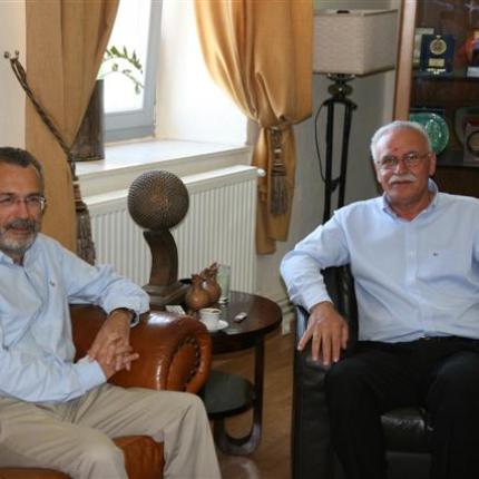 Επίσκεψη του υποψηφίου Ευρωβουλευτή Π. Καψή στον Α. Βουλγαράκη