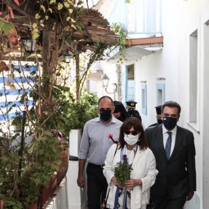 Στην Κάρπαθο η Πρόεδρος της Δημοκρατίας Κατερίνα Σακελλαροπούλου