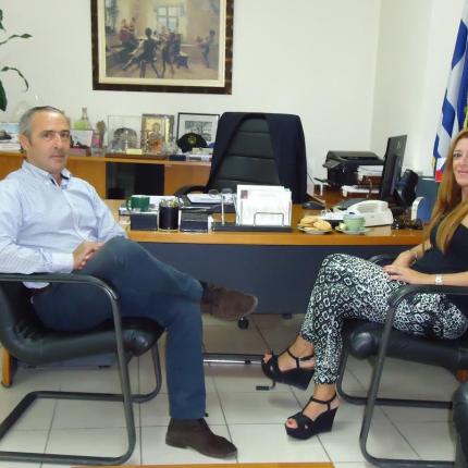 Συνάντηση της αντιδημάρχου Παιδείας με τον Περιφερειακό Διευθυντή Εκπαίδευσης Κρήτης