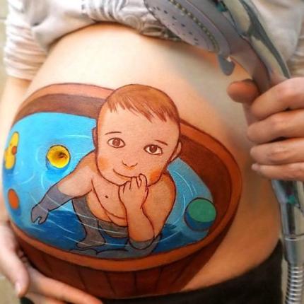Μια εγκυμοσύνη... πίνακας ζωγραφικής
