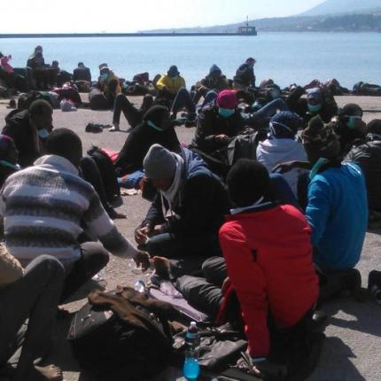 μεταναστες μυτιληνη
