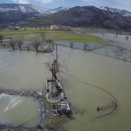 Αυτή είναι η "λίμνη" του Οροπεδίου Λασιθίου (βίντεο)