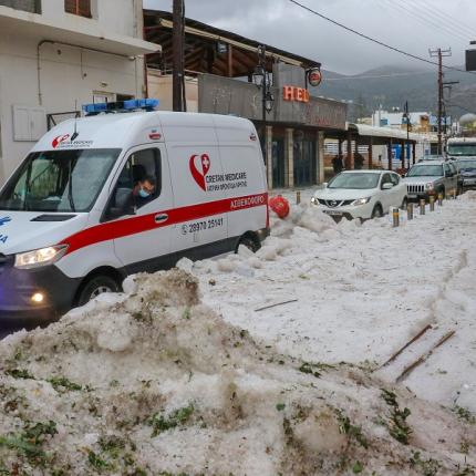 Σκηνικό... βαρυχειμωνιάς στα Μάλια